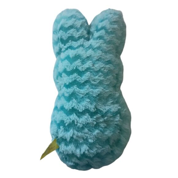 Peeps Bunny Rabbit Plush Blue Aqua Chevron Textured Pattern Stuffed Animal - Picture 9 of 16